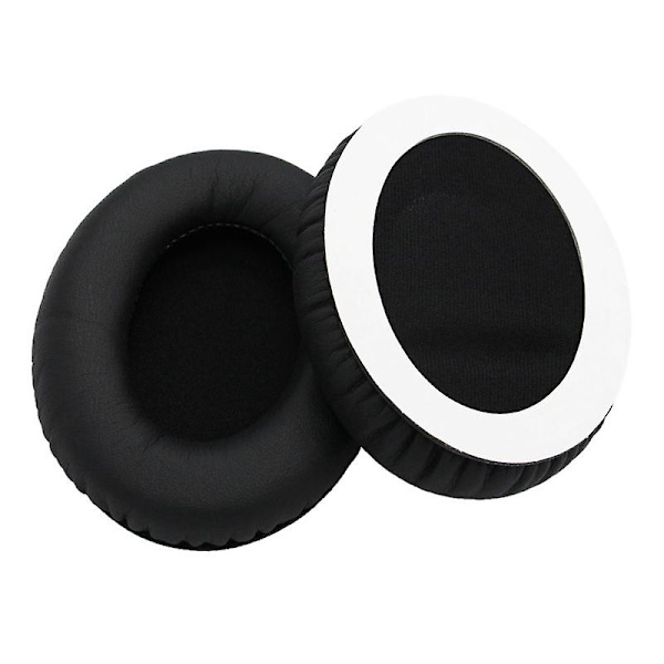 Erekksjonsputer for Audio Technica ATH-ANC7 ANC9 ANC27 ANC29 ANC70 Hodetelefoner Svampputedeksel Universal Myk 2 stk Svart