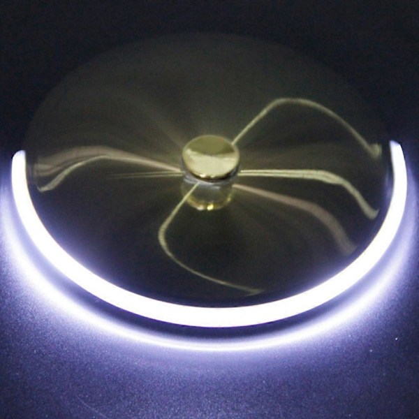 LED Spinnende Kuglepen Fidget Spinner Håndtop Lys EDC Stressaflastende Legetøj Dark Gray