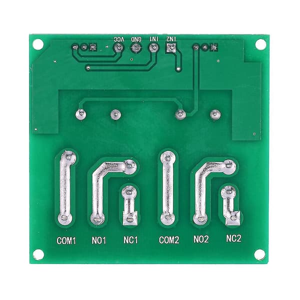 2-Kanals DC 24V 30A Relækortmodul Optokobler Isolation Høj/Lav Trigger