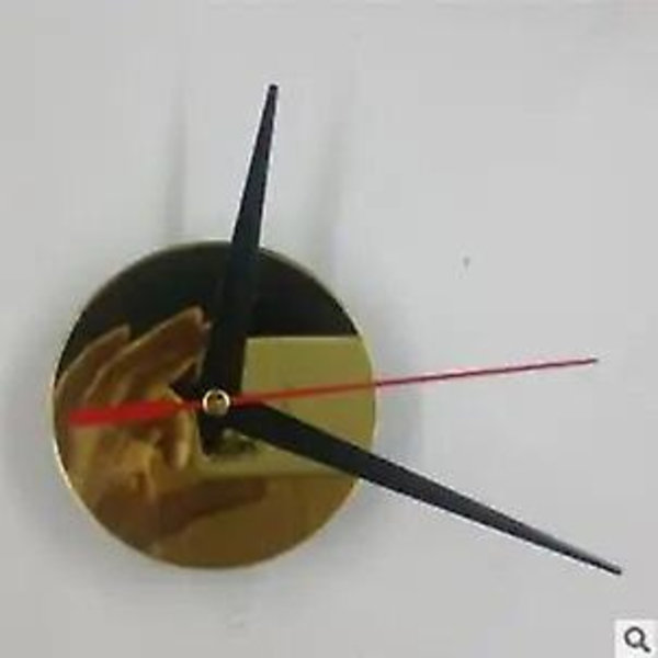 Högkvalitativ 1 st DIY tyst kvartsur runt väggklocka rörelsemekanism delar reparationsbyte behöver verktyg heminredning gold