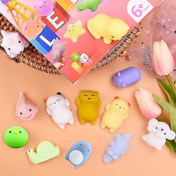 Squishy leksaker Billiga Squishy Fidget leksaker Pack För flickor Kawaii Söt Soft Squeeze Random Styles