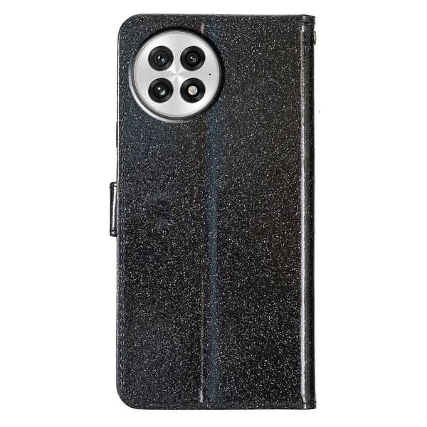 Glitter Puder Flip Läder Telefonfodral För OnePlus 13 [DB]
