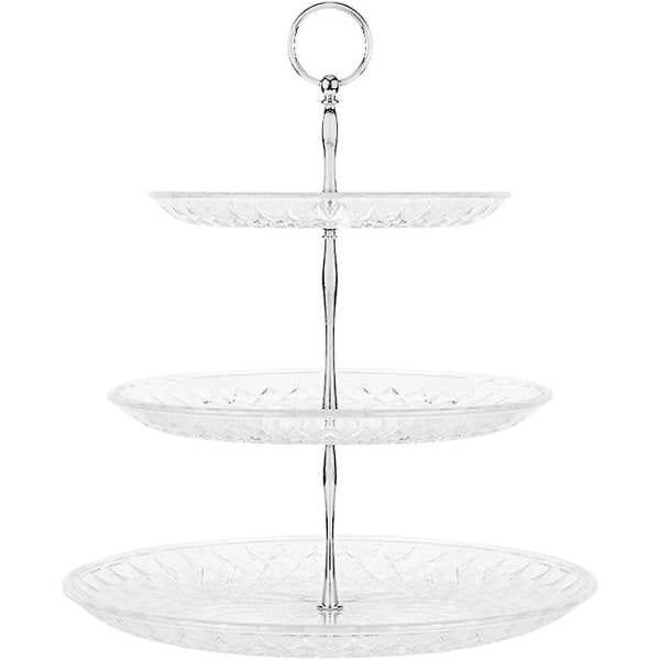Cupcake Stativ 3-lags Kage Stativ Dessert Stativ Te Party Lagdelt Serveringsfad Frugt Display Stativ Konditori Serveringsbakke