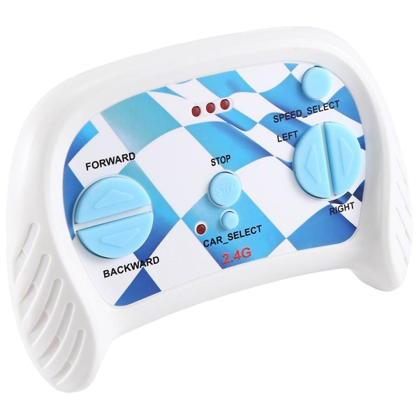 Elbil för barn 2,4 g Bluetooth fjärrkontroll, för barn Elfordonsdelar Blå kontroll [DmS] White Blue