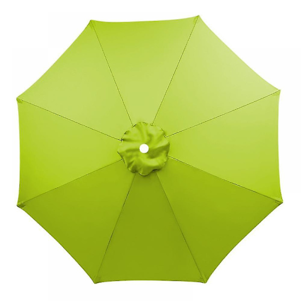 2M Patio-varjo, Markkinapöydän Varjo 6 Vahvalla Ripa, Painikekallistus/Käsikäyttöinen Ulkovarjo Puutarhaan, Terassille, Pihalle, Uima-altaalle ja Rannalle (Varjo light green