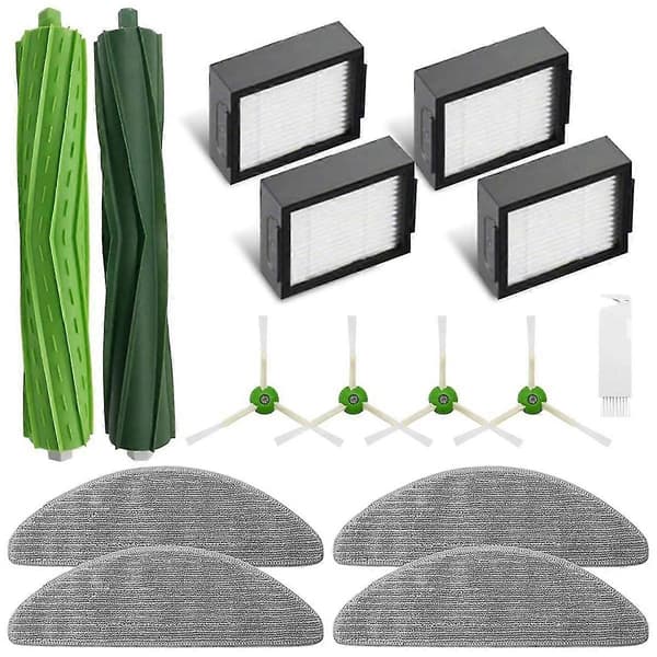 Hovedsidebørste, HEPA-filter, moppekludspuder til Combo I5, I5+, J5, J5+ robotstøvsuger As Shown