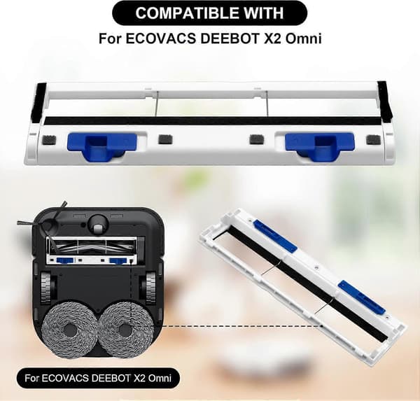 Erstatningsdeksel hovedbørste for ECOVACS DEEBOT X2 Omni, X2 Combo - Tilbehør for Deebot X2 Omni, X2 Combo støvsuger