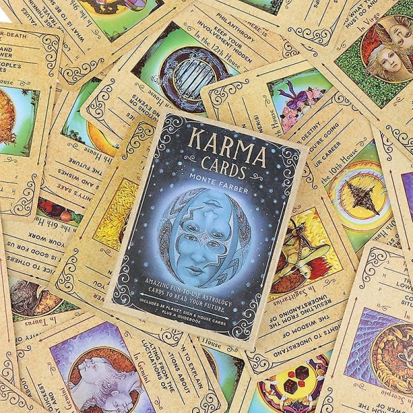 Karma-ennustuskorttien tarot-kortit perhejuhliin ennustamiseen ja arvontaan lautapeli lahjaksi (FMY)