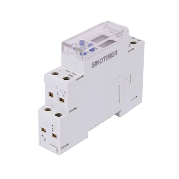 Y5gd tm610 220v/110v timer switch 18mm enkelt modul din skinne lcd digital 7 dage 24 timer programmerbar udgangseffekt 16a