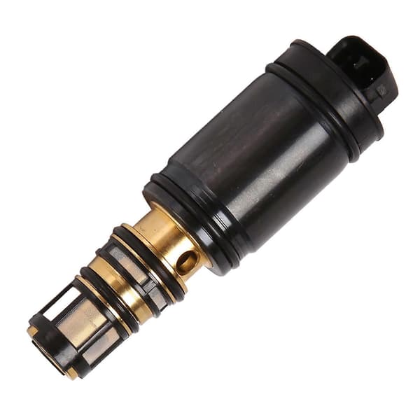 AC A/C Kondenseringskompressor Elektronisk Solenoid Kontrollventil Sensor for 5SE12C 5SE09C 6SEU16C Black