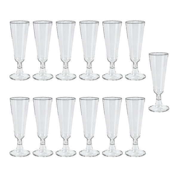 60 st 150ml Engångs Hårda Plast Champagne Glas Rödvin Glas Bägare Vinglas Fest Festival TAOBY