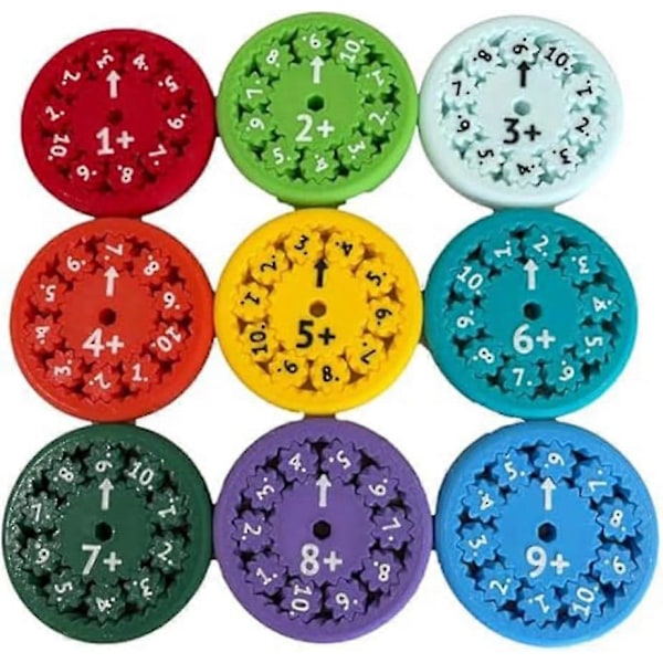 Matematik Fidget Spinners, Matematik Fakta Fidget Spinners, Dette er til alle Stimmers - Fidgeters, der lærer matematik, division og multiplikation på én Fi Add Subtract 9pcs