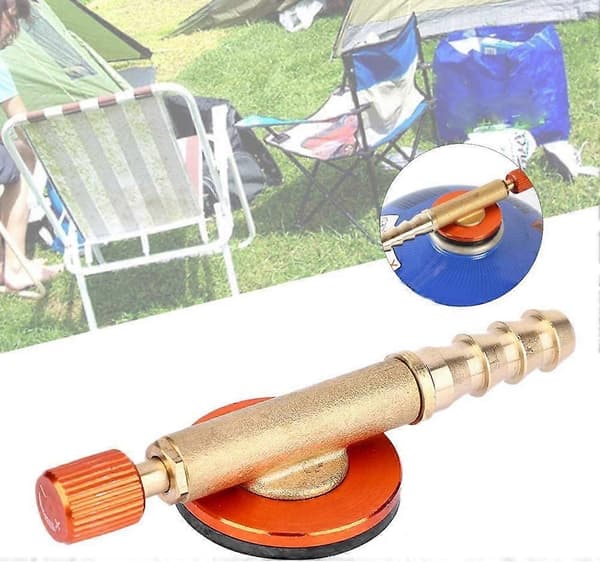 Gasspåfyllingsadapter, Gasskomfyradapter i messing Universal Gasspåfyllingsadapter Slitesterk Gassbryteradapter