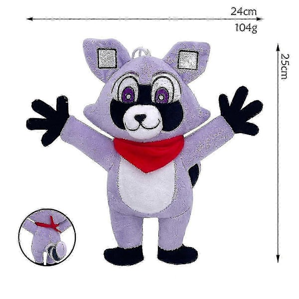 Indigo Park Plyslegetøj Vaskebjørn Udstoppede Dyr Dukke Til Børn Fødselsdagsgave Z Standing Raccoon