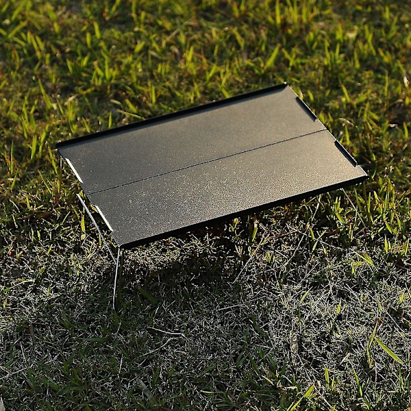 Fällbart Campingbord, Mini Bord för Utomhusgrillning, Strandbord, Picknickbord, Grå