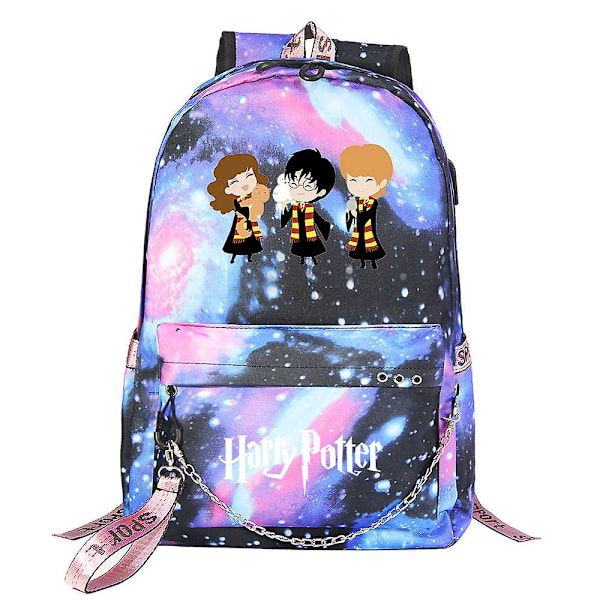 Harry Potter Rygsæk Til Teenagere - Unisex Skole Rejsetaske Med Tegneserie Design, Stor Kapacitet - Fashionable Studerendes Casual Mochilas Høj Kvalitet 8