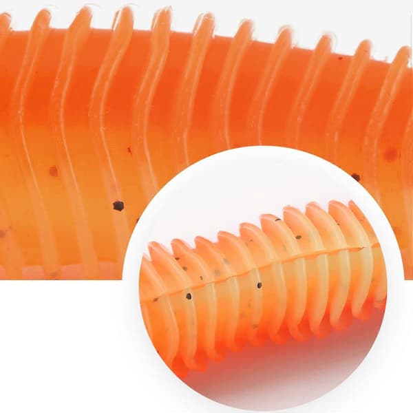 Fiskelokker 8 cm Geddelokker 30 stk. Bløde Paddle Tail Swimbaits i 6 Plast