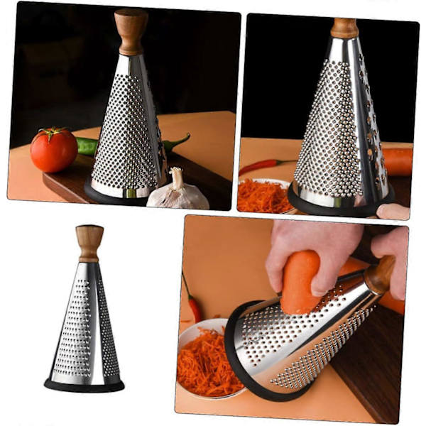 Kegle Rivjern Køkken Gadget Håndholdt Ost Rivjern Restaurant Ost Rivjern Grøntsags Rivjern Grøntsags Skærere Kartoffel Smasher Husholdnings Rivjern