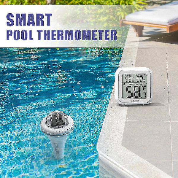 Baldr Pooltermometer Trådlös Pooltermometer Flytande Pooltermometer För Simbassänger Badtunnor Damm Test & TermometrarBY Czech Republic