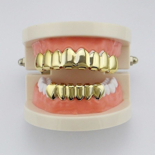 Øvre/nedre eller sett nye Hip Hop tenner Grillz sett Dental Grills smykker 1 stk