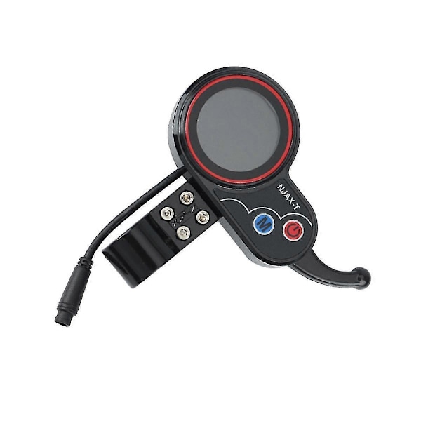 Njax-t Elektrisk Scooter Dashbord Måler 36v 48v Justerbar + Bryterknapp 6-pin For Elektrisk Scooter