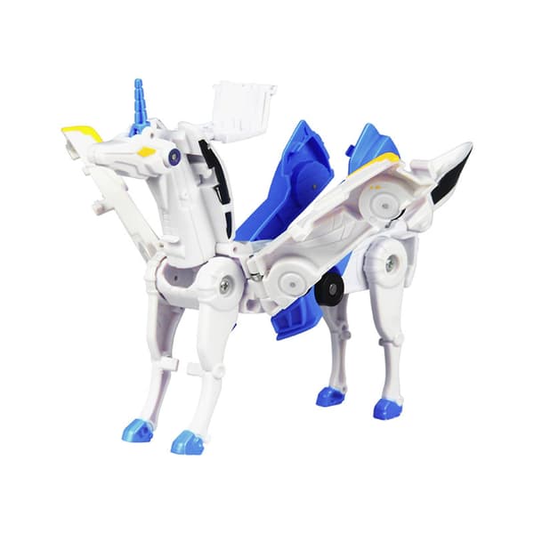 Transformationslegetøj - Actionfigurer - Magnetiske Samle-Robotlegetøj til Børn Alt-i-én Design Transformerende Dyr blue