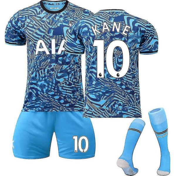 2223 Ny Tottenham Udebanetrøje Kits Voksen Fodboldtrøje Træning T-shirt Børne Fodboldtrøje KANE 10 Kids 24(130-140CM)