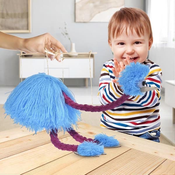 Strutsdocka struts, rolig interaktiv fågeldocka, strutsdocka med snören