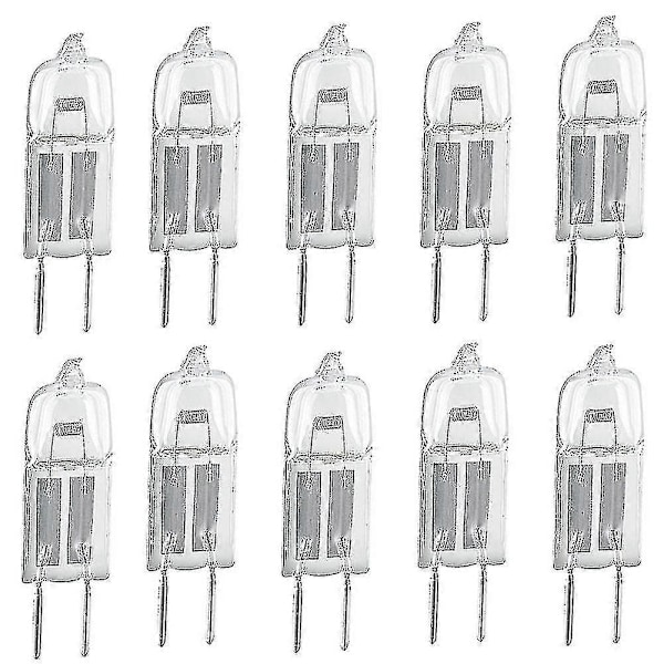 10 kpl G4 12v 20w halogeeni-pistokekanta lamppuja riippuvalaisimiin ja kattokruunuihin