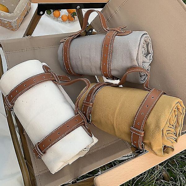Erittäin suuri piknik-ulkotakki kätevää matto-tote-keväällä ja kesällä - loistava rannalle, leirintäalueelle, hiekkaa hylkivä khaki M