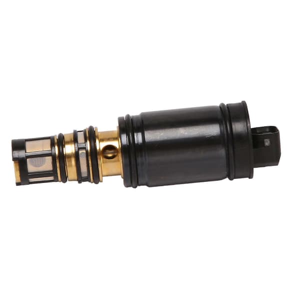 AC A/C Kondenseringskompressor Elektronisk Solenoid Kontrollventil Sensor for 5SE12C 5SE09C 6SEU16C Black