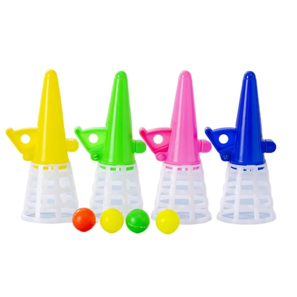 1 Set Heitto- ja Pyydäpallo Hauska Käsi-silmä-koordinaatio Kahvalla Lapsille Aistien Kehittävä Pallolelu Lastentarhan Leikki [DmS] Random Color