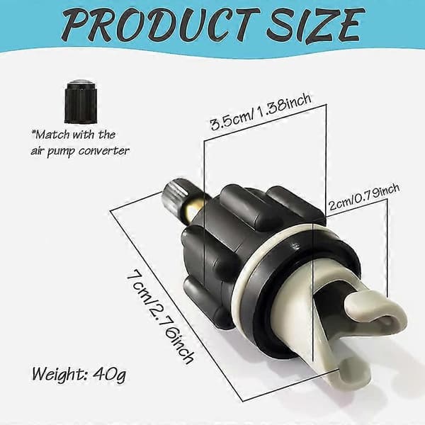 SUP Pumpeadapter, Universal Elektrisk Luftpumpe Standard Dinghy Oppustningsadapter [DB]