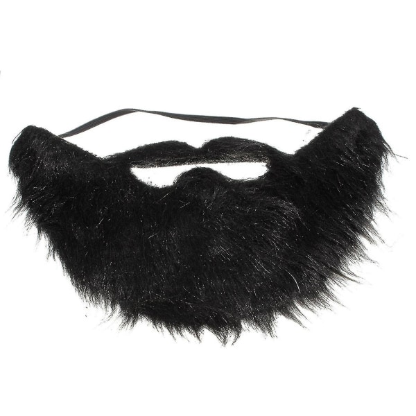 Falskt svart skägg Falsk mustasch Elastisk halloweenfest-balrekvisita