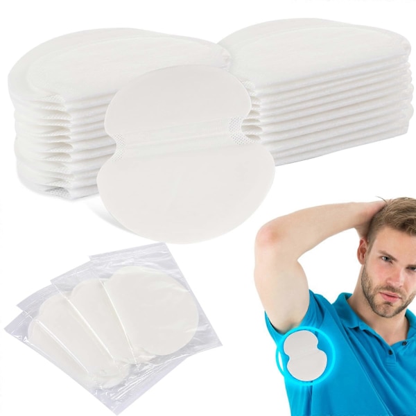 50 st Armpit Sweat Pads Underarm Sweat Pads Ren Underarm Pads Svett Absorption Bekväma Osmakade Osynliga