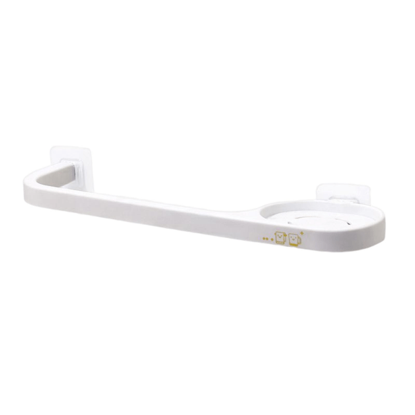 Wall Mounted Towel Rack Ventilation Pp Strong Construction Towel Holder With Storage Bathroom AccessoriesBY