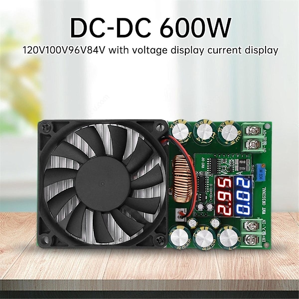 600W 30A DC-DC Buck-modul CV CC Justerbar Buck-omvandlare 120V 100V 96V 84V Display Solcell LED Driv