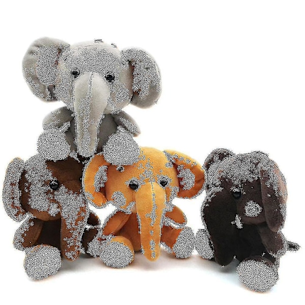 Sinknap Mini Elefant Plyschdjur Fylld Dockhängande Nyckelring Nyckelkedja Hållare Väska Dekoration Grey
