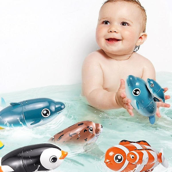 Baby Badelegetøj Pool Legetøj Til Børn Badekar Legetøj Flydende Vand Legetøj [DmS] dolphin mother and child