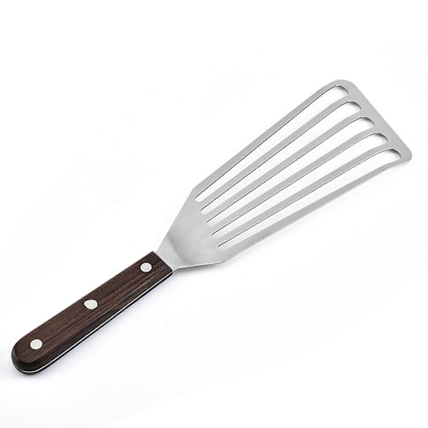 Kjøkken Stekespade Fiskespatel Sklisikker Kjøkkenutstyr Slisset Fiskespatel Rustfritt Stål for Grilling Løfting Matlaging Steking