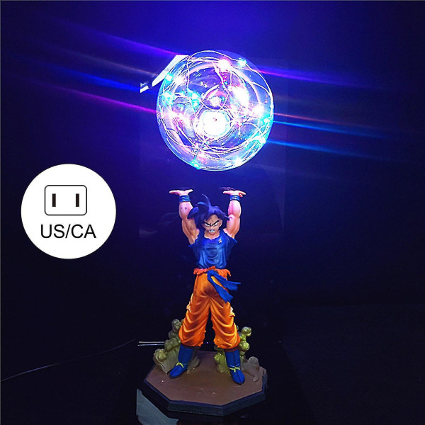 Dragon Ball Lampe Goku Styrkebomber Luminaria Skrivebordslampe Dekorative Lys Børns Led Natlampe Til Soveværelse US Plug Multicolour