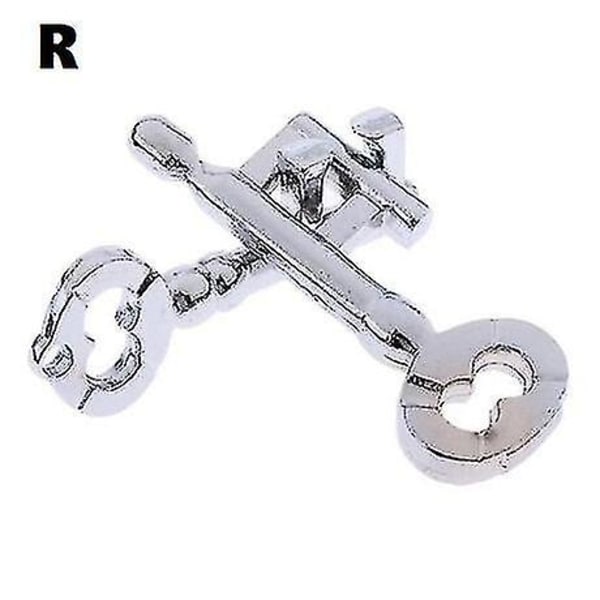 Jingdong Intelligent IQ Test Lås Hjerne Tester Legering Metall Puslespill Spill Barn Voksne Intelligente Leke For Barn Talent Utdanningsleke  [DmS] R