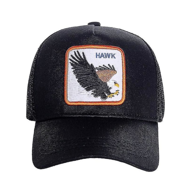 Farm Animal Trucker Baseball Cap Hatt Mesh Style Män Kvinnor Hip Ho Hawk