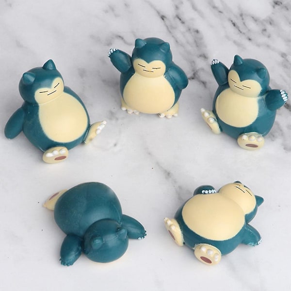 \"Poké-mon 1.18\"\" Snorlax -hahmo lelut, 5 kpl/pakkaus As shown