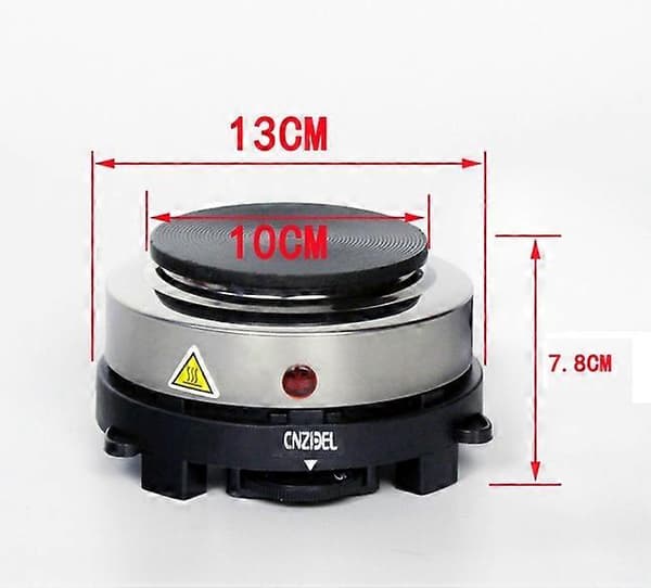 Bærbar Kogeplade, 6 Kogegrader, 10 cm Camping El-kogeplade, 500W
