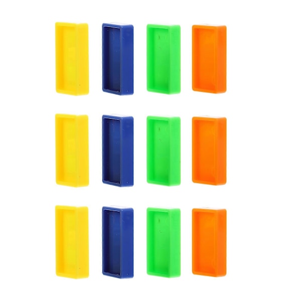 5 Påsar Automatiska Dominobanor Dominoblock Leksak Automatisk Dominobana Dominoleksak Dominobrickor Byggbana Dominospel Random Color 3.5X2X1CM
