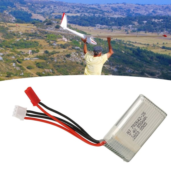 2024-7. 4V Lipo Batteri 2S 20C 850mAh RC Litiumbatteri för RC Bilar RC Båtar RC Modeller [DmS]