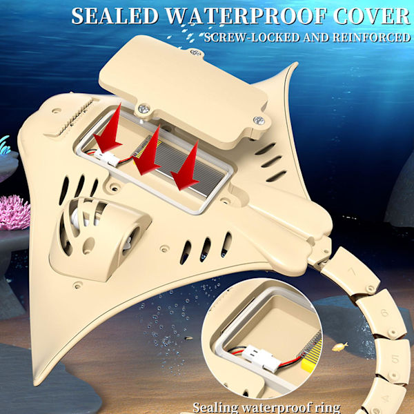 Manta Ray Pool Leksak Fjärrstyrd Hajbåt  [DmS]