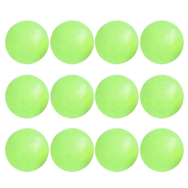 Glorbs - Glorbs Bolde, Glorbs Klæbrige Bolde til Loft & Vægge, Gløder i Mørket Klæbrige Stressbolde Green 12pcs