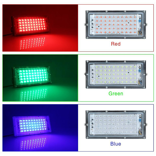 50w Ip65 Vattentät LED-strålkastare för utomhusbruk Green